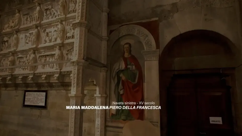 Maria Maddalena affresco di Piero della Francesca